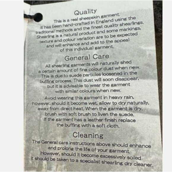 Chas Mackenzie Women's Shearling Coat Made in England Sheepskin Jacket Size L - Picture 7 of 16